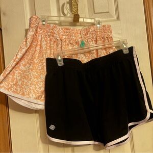 Two Pairs of ZELOS Active Shorts - Women Medium